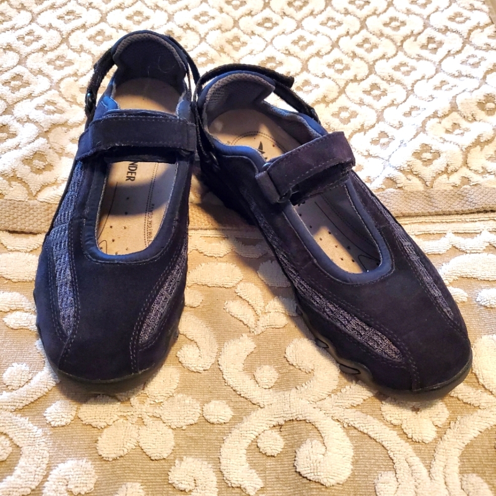 Mephisto Niro AllRounder Women's Navy Blue Suede Mary Jane Loafers